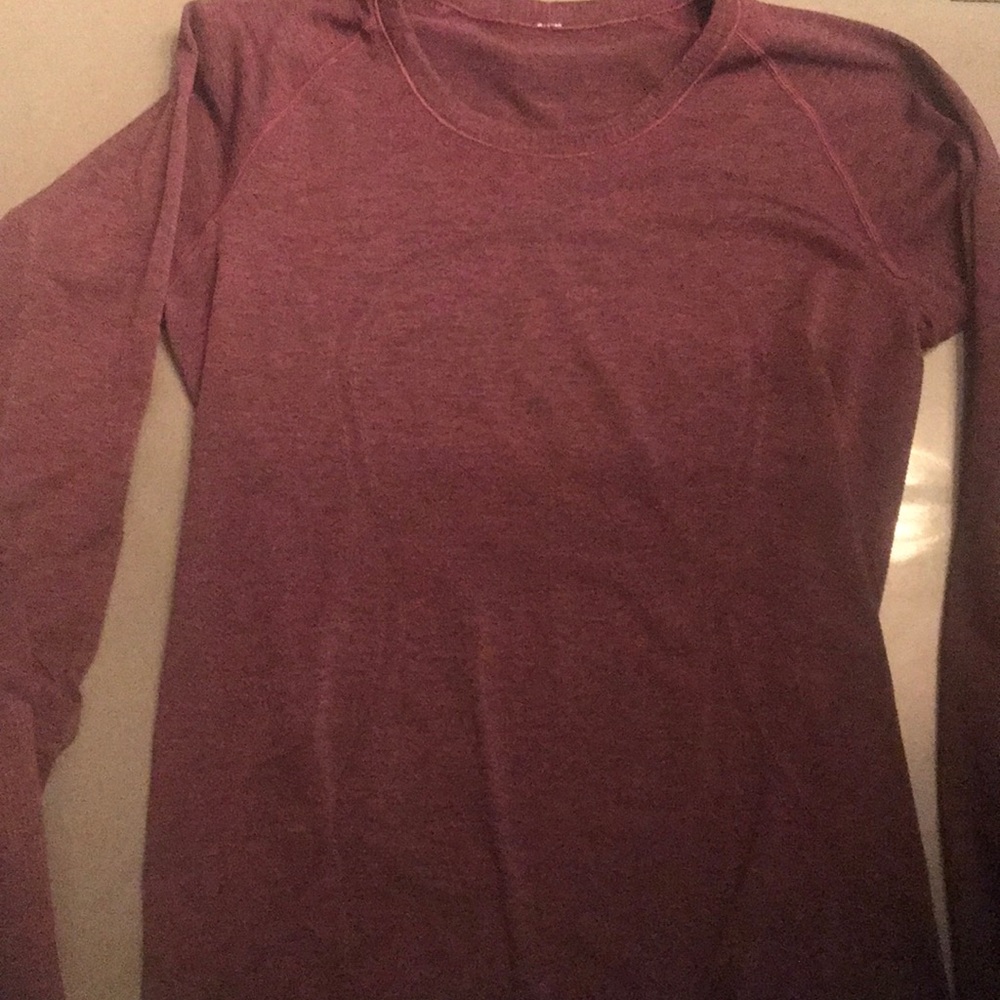 Lululemon Swiftly Women's Long Sleeve Top - Maroon